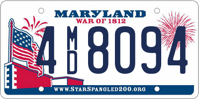 MD license plate 4MD8094