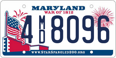 MD license plate 4MD8096