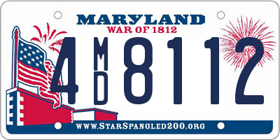 MD license plate 4MD8112