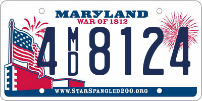 MD license plate 4MD8124