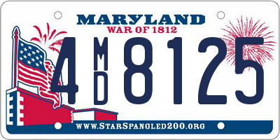 MD license plate 4MD8125