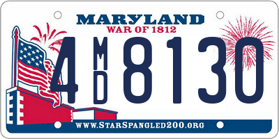 MD license plate 4MD8130