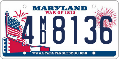MD license plate 4MD8136