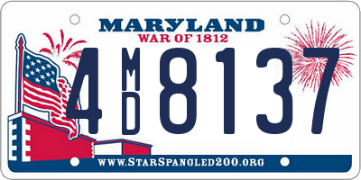 MD license plate 4MD8137