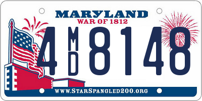 MD license plate 4MD8148