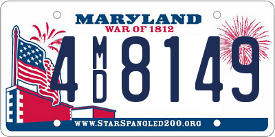 MD license plate 4MD8149