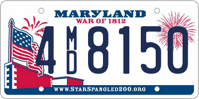 MD license plate 4MD8150