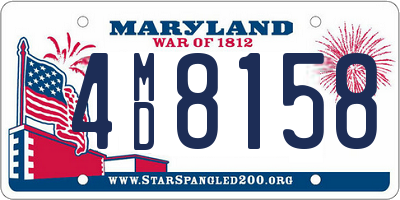 MD license plate 4MD8158