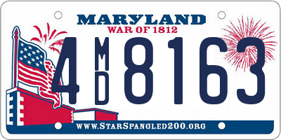MD license plate 4MD8163