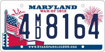 MD license plate 4MD8164