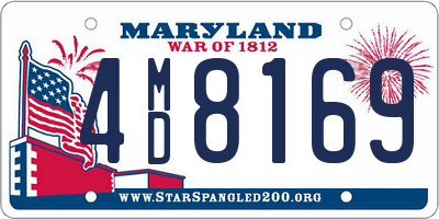 MD license plate 4MD8169