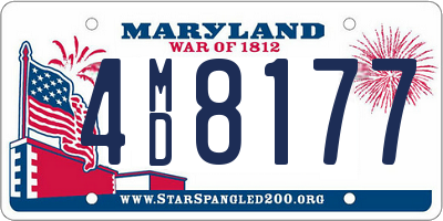 MD license plate 4MD8177