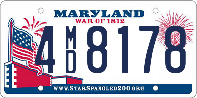 MD license plate 4MD8178