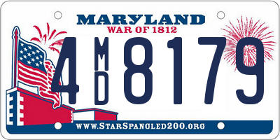 MD license plate 4MD8179