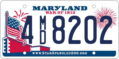 MD license plate 4MD8202