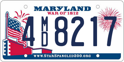 MD license plate 4MD8217