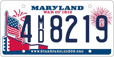 MD license plate 4MD8219