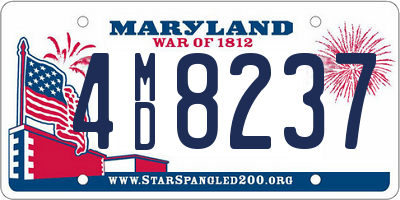 MD license plate 4MD8237
