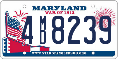 MD license plate 4MD8239