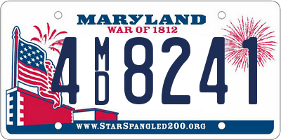 MD license plate 4MD8241