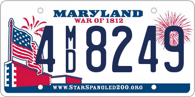 MD license plate 4MD8249