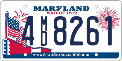 MD license plate 4MD8261