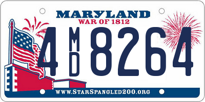 MD license plate 4MD8264