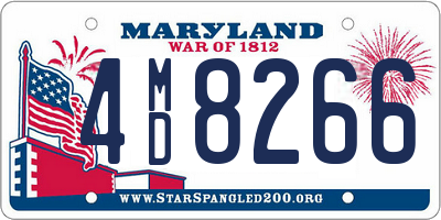 MD license plate 4MD8266