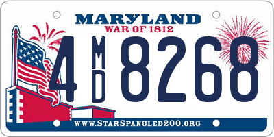 MD license plate 4MD8268