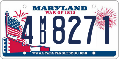 MD license plate 4MD8271