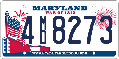 MD license plate 4MD8273