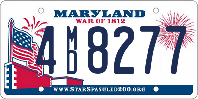 MD license plate 4MD8277