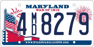 MD license plate 4MD8279