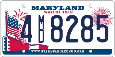 MD license plate 4MD8285