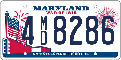 MD license plate 4MD8286