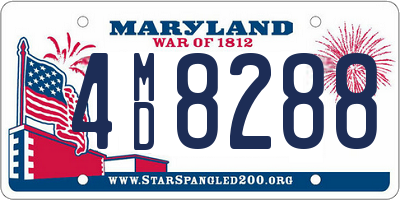 MD license plate 4MD8288