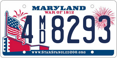MD license plate 4MD8293
