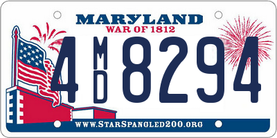 MD license plate 4MD8294