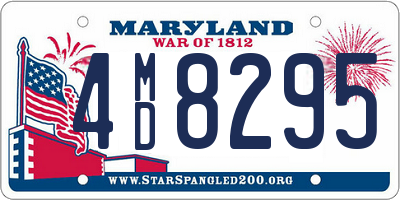 MD license plate 4MD8295