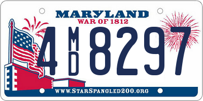 MD license plate 4MD8297