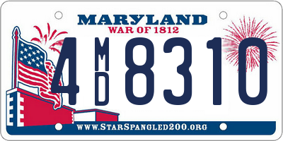 MD license plate 4MD8310