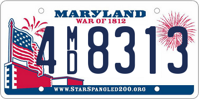 MD license plate 4MD8313