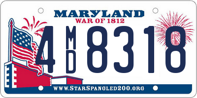 MD license plate 4MD8318