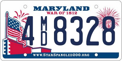 MD license plate 4MD8328