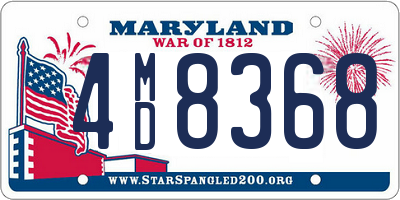 MD license plate 4MD8368