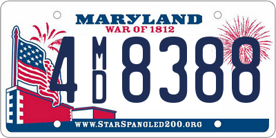 MD license plate 4MD8388