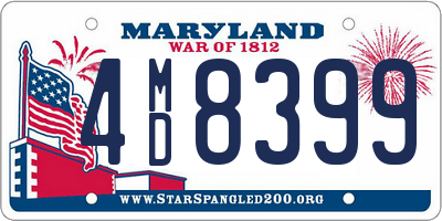 MD license plate 4MD8399