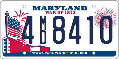 MD license plate 4MD8410