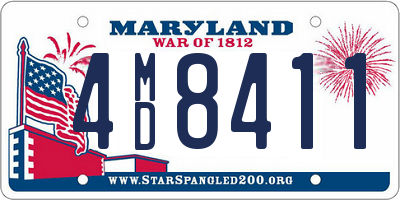 MD license plate 4MD8411