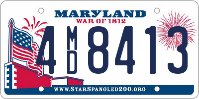 MD license plate 4MD8413